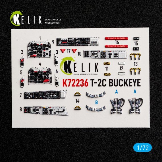 Kelik 1/72 T-2C Buckeye Interior 3D Wolfpack