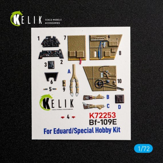Kelik 1/72 Bf-109 E Int�rieur 3D pour Eduard