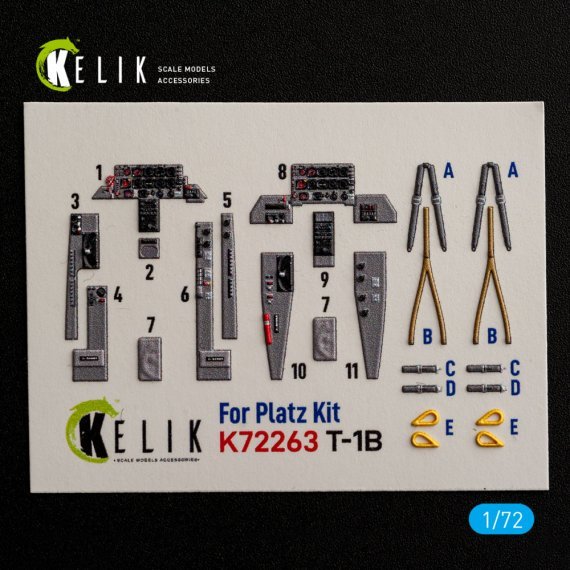 1/72 T-1B interior 3D PLATZ