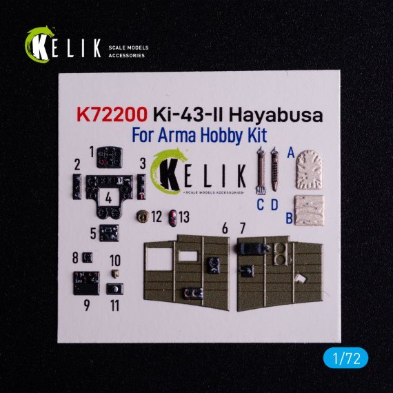 Kelik D�tails Cockpit Ki-43-II Hayabusa 1/72