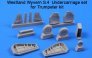 1/72 Westland Wyvern S.4 Undercarriage set (TRUMP)