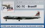 1/144 Douglas DC-7. Decals Braniff