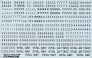 1/48 RAF Black Letters, Numerals 4,6,8 & 12