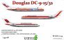 1/144 Douglas DC-9-15/32 limited plastic kit for DC-9 in German