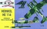 Mach 2 Heinkel He-114 Floatplane Radial Engine 1/72