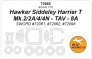 1/72 Hawker Siddeley Harrier T Mk.2/2A/4/4N Tav 8A masks