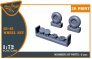 CLEAR PROP 1/72 Ki-46 Set de roues pour maquette