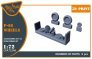 CLEAR PROP 1/72 Vanguard P-66/Mk.1/J10 Set de roues