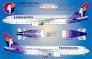 Decals Boeing 767 Hawaiian Airlines 2002 1/144 image 1