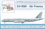 1/144 Convair CV-990. Decals Air France