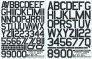 Colorado Lettres et Chiffres Noirs 1/48 Angles 45� 2 Tailles