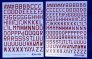 1/48 RAF Code Letters Red serial nunmber image 1