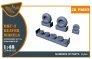 CLEAR PROP 1/48 DHC-2 Beaver Ensemble Roues DORA