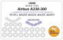 1/144 Irbus A330-300 canopy paint mask And wheel paint mask mask