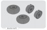 1/48 Bf 110 C/D main undercarriage wheels image 1