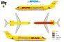 1/144 McDonnell Douglas DC 9-30 DHL image 1
