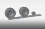 1/48 Boeing B-17F/B-17G Flying Fortress wheels image 1