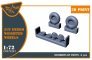 CLEAR PROP 1/72 J1N Gekko Set de Roues