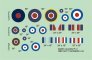 1/144 Supermarine Spitfire roundels & fin flashes, Pt.2, 2 sets image 1