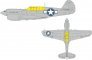 Mask 1/48 P-40N US national insignia for Eduard