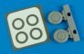 1/72 Curtiss P-40B Tomahawk wheels & paint mask (Airfix)
