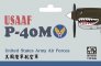 1/144 Curtiss P-40M USAAF