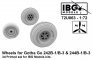 1/72 Wheels for Gotha Go-242B-1/B-3 & Go-244B-1/B-3 wheels