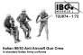 1/72 Italian 90/53 Anti Aircraft Gun Crew 3 figure