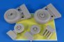 1/32 Not Weighted Wheels LATE for McDonnell F-4J Phantom II