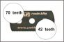 CMK Scie de pr�cision Ultra Fine et Fine - 2 c�t�s