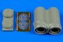 1/72 BAC/EE Lightning F.2A/F.6 exhaust nozzles (for Airfix)