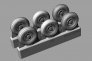 1/32 Spitfire 5 spoke wheels set 3 types, 6 pcs. image 1