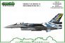 1/48 F-16C block 52 Zeus Demo Team 2014 decal & resin CFT