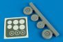 1/48 Me-262A wheels&paint mask (HOBBYB)