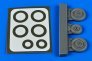 1/48 MiG-17 wheels & paint masks for Ammo Mig