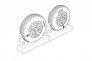 1/72 F4U Corsair Block Thread wheels image 2