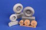 1/48 B-26B/C Marauder Undercarriage Wheels for ICM image 1