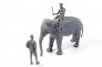 1/48 WWII RAF Mechanic with Indian Elephant and Mahout image 1