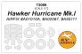1/72 Hawker Hurricane Mk.I masks for wheels for Airfix