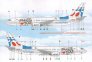 1/144 Decals Boeing 737-800 Fly to Prague (REV) image 1