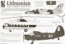 Blue Rider 1/72 Litauische Luftwaffe 1993/94 Dekals image 2