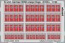 SET 1/700 German WWII ensign flags STEEL