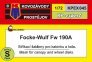 1/72 Canopy & wheel mask Focke-Wulf Fw 190A