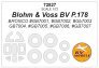 1/72 Blohm-und-Voss Bv P.178 masks for wheels for Bronco