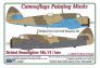 1/72 Bristol Beaufighter Mk.X camouflage pattern paint mask