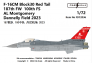 1/72 F-16CM Block 30 Red Tail 187th Fw 100th FS