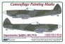1/48 Spitfire Mk.XVIe Camouflage Painting Scheme Mask