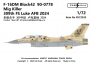 1/72  F-16DM Block 42 90-0778 Mig Killer 309th Fs Luke Afb 2024