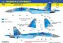 1/72 Ukrainian Su-27 P1M Flanker B Digital Camouflage decals image 1