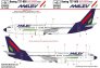 1/144 Decal Boeing 737-800 MALV dry-water